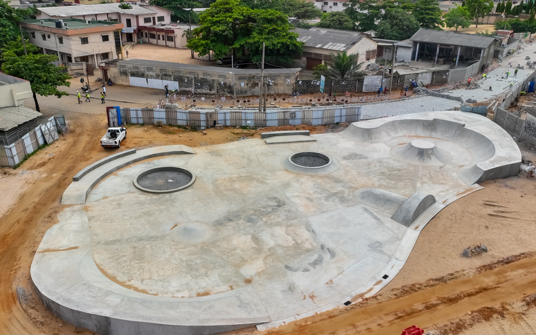 Benin - Skatepark Bewegungsfläche