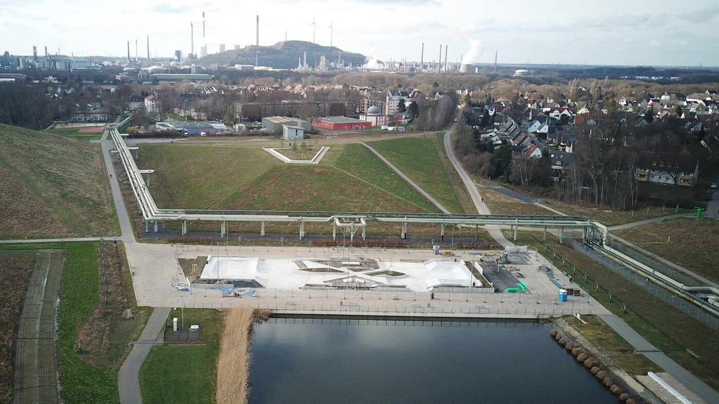 Gelsenkirchen - Baufortschritt 220215 - Luftbild