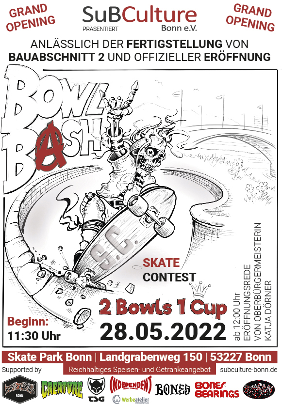 BL - Post - Skatepark Bonn - Bowl Bash 220528 - Poster